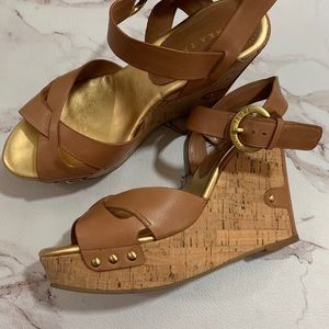 Ivanka Trump Ithalina Platform Wedge Sandal 9M